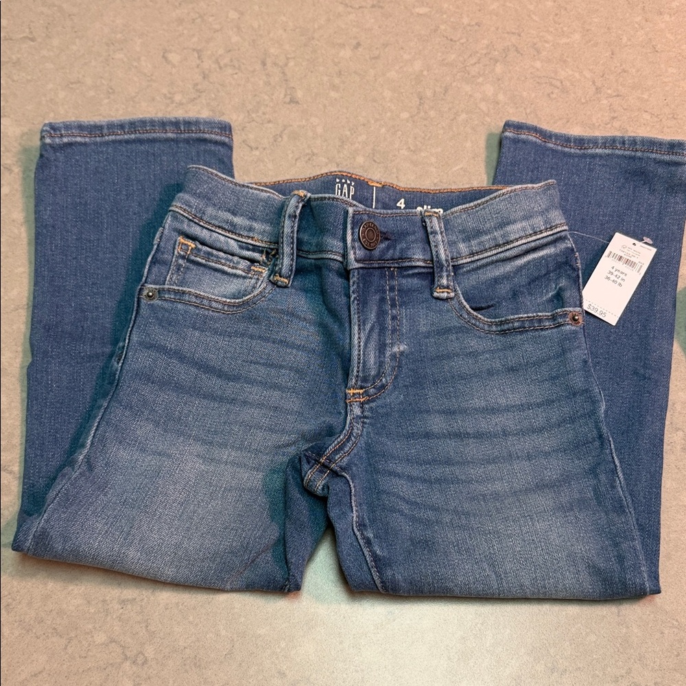 GAP 4 boys slim Medium Blue Denim Jeans NWT
